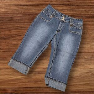 Angels Cuffed Y2K Long Shorts Or Short  Jeans